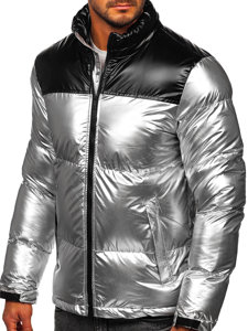 Men's Winter Quilted Jacket Silver Bolf 1188