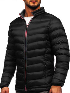 Men's Winter Quilted Sport Jacket Black Bolf 1100