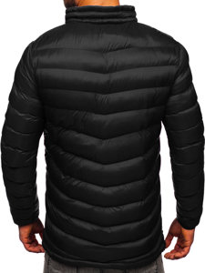 Men's Winter Quilted Sport Jacket Black Bolf 1100