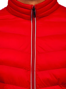 Men's Winter Quilted Sport Jacket Red Bolf 1100