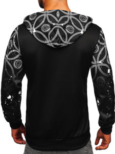 Men's Zip Hoodie Black Bolf 27B8122