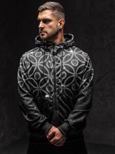 Men's Zip Hoodie Black Bolf 27B8122A1