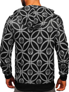 Men's Zip Hoodie Black Bolf 27B8123