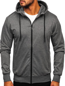 Men's Zip Hoodie Graphite Bolf B025