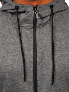 Men's Zip Hoodie Graphite Bolf B025