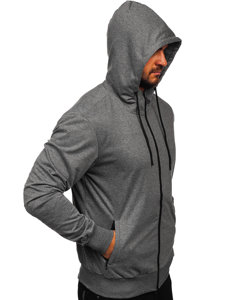 Men's Zip Hoodie Graphite Bolf B025