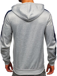 Men's Zip Hoodie Grey Bolf 27B8121