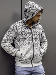 Men's Zip Hoodie Grey Bolf 27B8122A