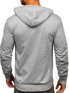 Men's Zip Hoodie Grey Bolf B033