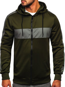 Men's Zip Hoodie Khaki Bolf 27B8121