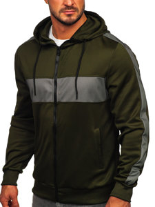 Men's Zip Hoodie Khaki Bolf 27B8121