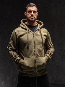 Men's Zip Hoodie Olive Bolf 2008A1