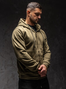 Men's Zip Hoodie Olive Bolf 2008A1