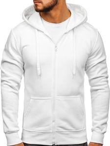 Men's Zip Hoodie White Bolf 2008