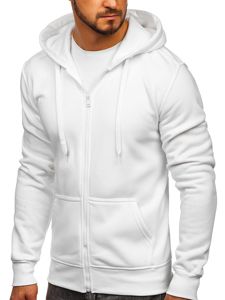 Men's Zip Hoodie White Bolf 2008