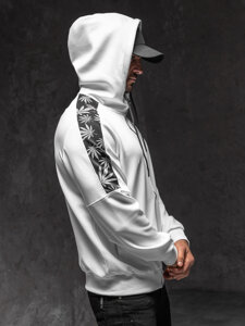 Men's Zip Hoodie White Bolf 27B8120