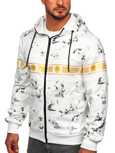 Men's Zip Hoodie White Bolf 27B8125