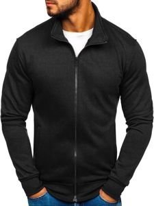 Men's Zip Stand Up Sweatshirt Black Bolf B002