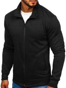 Men's Zip Stand Up Sweatshirt Black Bolf B002