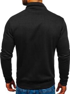 Men's Zip Stand Up Sweatshirt Black Bolf B002