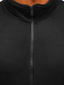 Men's Zip Stand Up Sweatshirt Black Bolf B2002