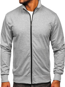 Men's Zip Stand Up Sweatshirt Grey Bolf B067