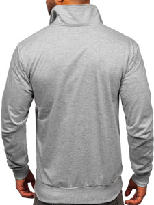 Men's Zip Stand Up Sweatshirt Grey Bolf B067