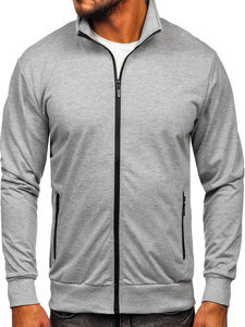 Men's Zip Stand Up Sweatshirt Grey Bolf B069