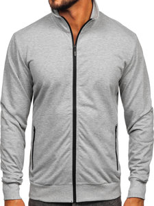 Men's Zip Stand Up Sweatshirt Grey Bolf B229