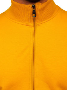 Men's Zip Stand Up Sweatshirt Yellow Bolf 8756