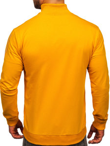 Men's Zip Stand Up Sweatshirt Yellow Bolf 8756