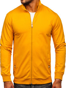 Men's Zip Stand Up Sweatshirt Yellow Bolf 8756