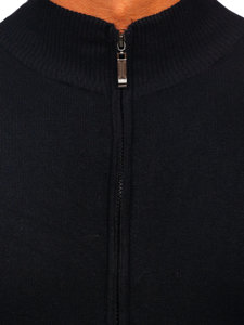 Men's Zip Sweater Black Bolf YY07