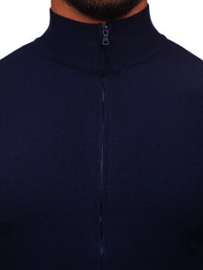 Men's Zip Sweater Navy Blue Bolf MM6004