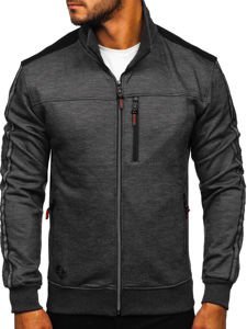 Men's Zip Sweatshirt Black Bolf TC987