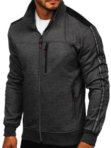 Men's Zip Sweatshirt Black Bolf TC987