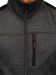 Men's Zip Sweatshirt Black Bolf TC987