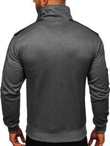 Men's Zip Sweatshirt Grey Bolf TC987