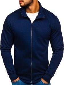 Men's Zip Sweatshirt Navy Blue Bolf B002