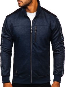 Men's Zip Sweatshirt Navy Blue Bolf TC987