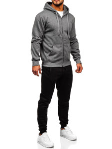 Men's Zip Tracksuit Anthracite Bolf D004