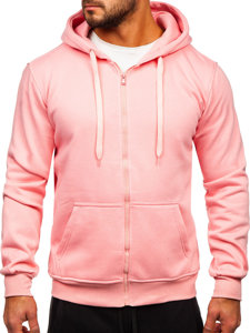 Men's Zip Tracksuit Light Pink Bolf D004