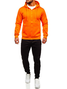 Men's Zip Tracksuit Orange Bolf D004