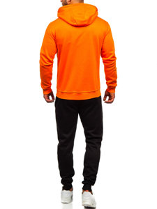 Men's Zip Tracksuit Orange Bolf D004