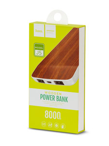 Power Bank Brown 8000mAh J5