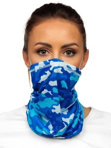 Snood Scarf Camo Blue Bolf YW0504