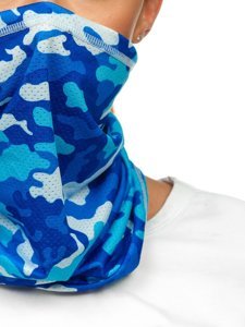 Snood Scarf Camo Blue Bolf YW0504