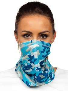 Snood Scarf Camo Sky Blue Bolf YW0505