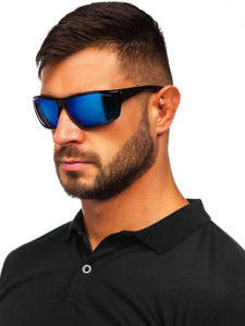 Sunglasses Black-Blue Bolf PLS7