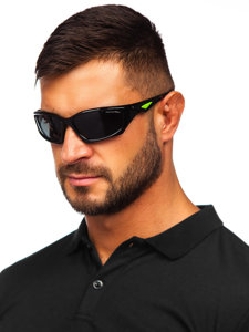 Sunglasses Black-Green Bolf MIAMI4